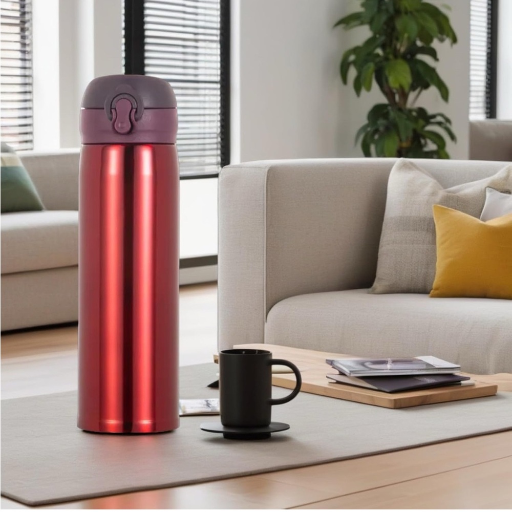 17oz Insulated Water Bottle Stainless Steel